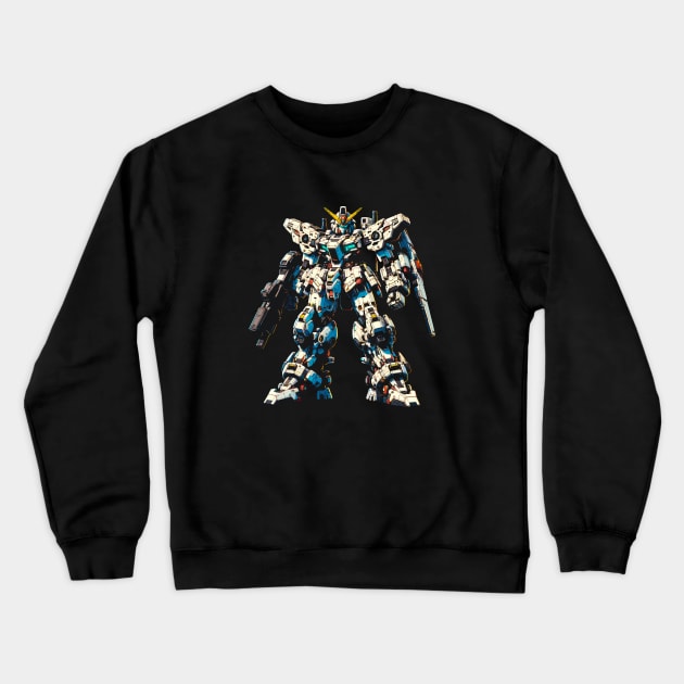 Epic Mecha Showdown T-Shirt: Anime Giant Robot Battle Tee Crewneck Sweatshirt by Klimek Prints